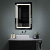 Specchio LED Verticale | Controllo tramite interruttore a muro | Luce bianca neutra - Reyze Serie Salono Modello 1